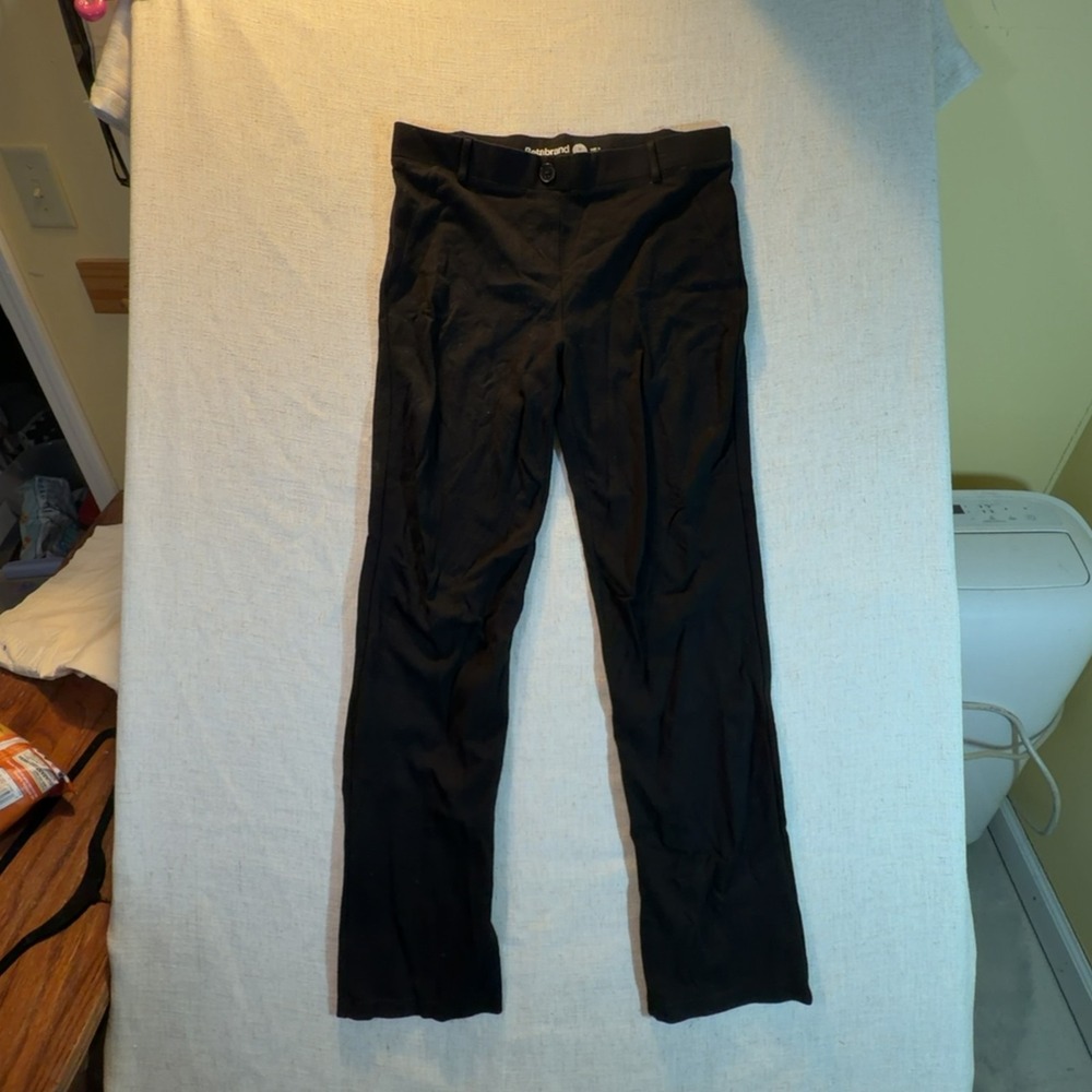 Betabrand Dress Pant Yoga Black Stretch Women's Size Medium Petite